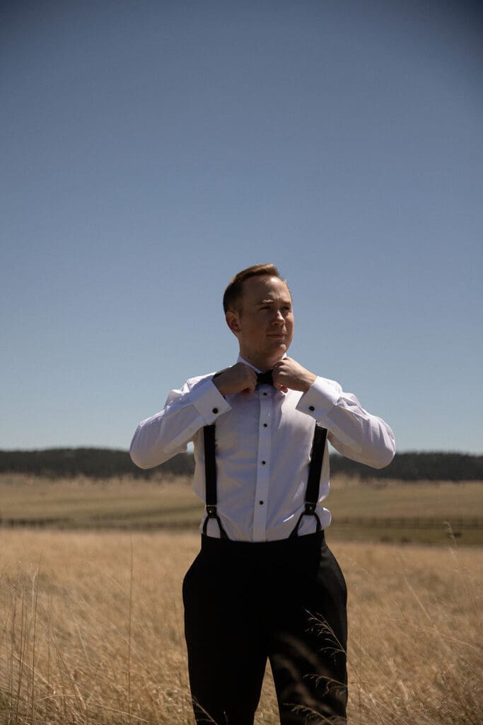 groom getting ready