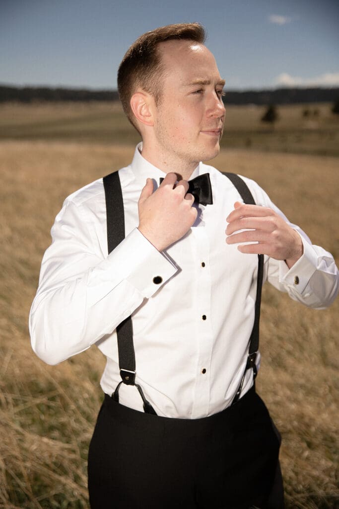 groom getting ready