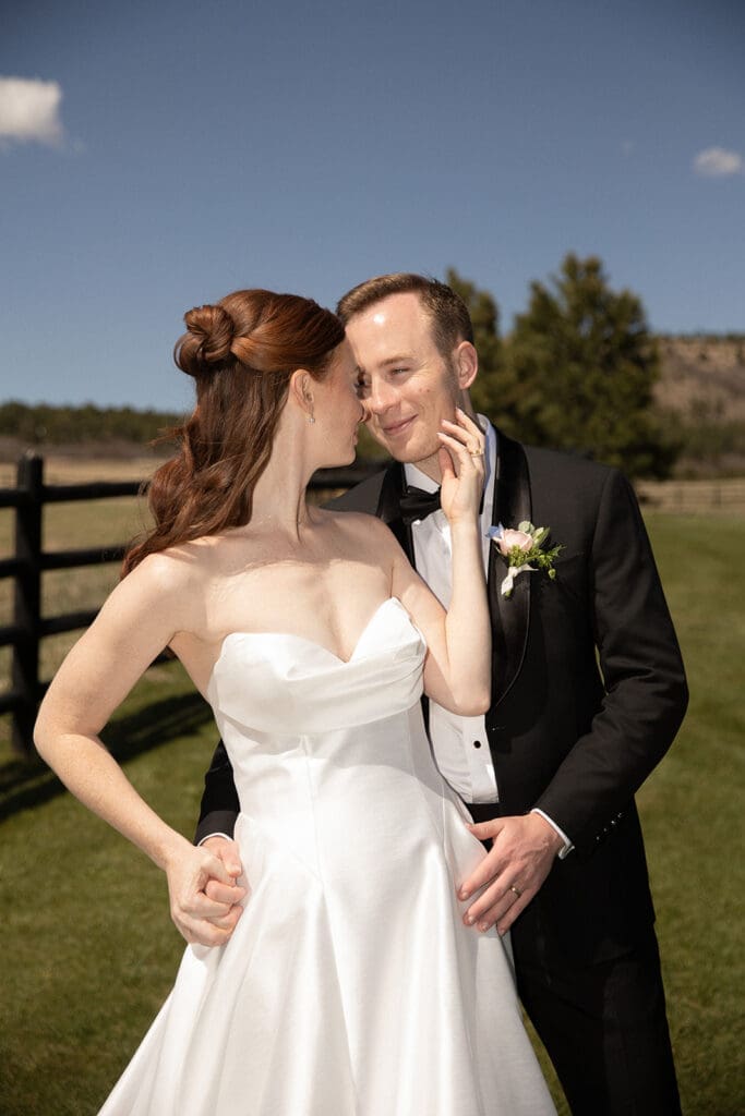 bride & groom spruce mountain ranch