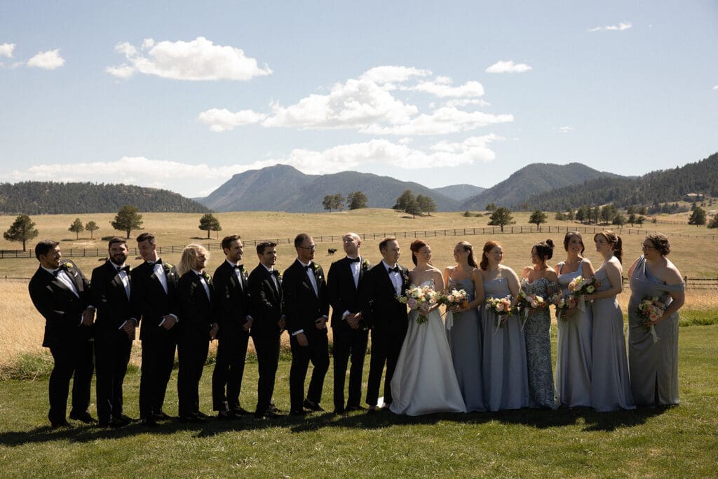 wedding party spruce mountain ranch