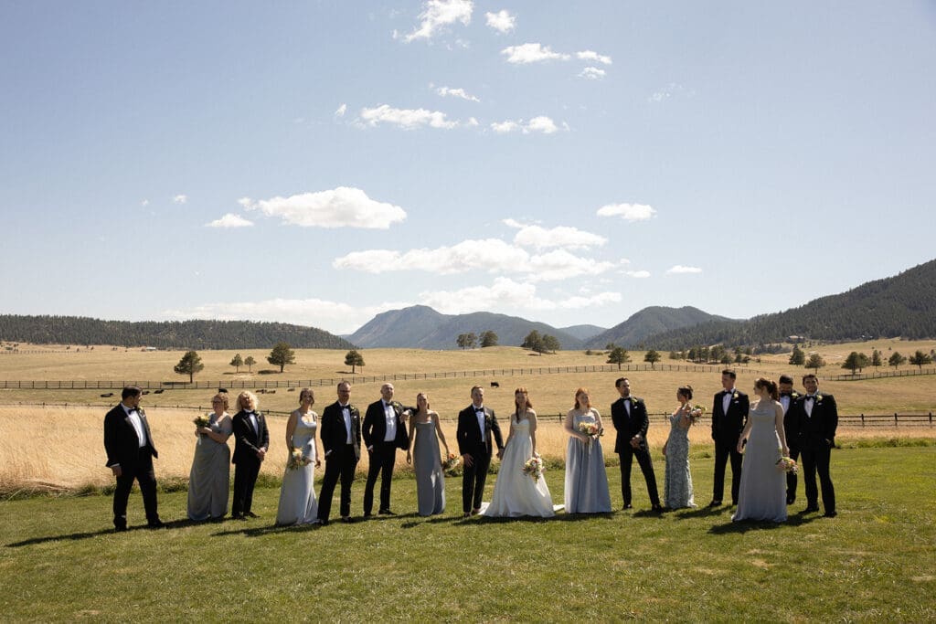 wedding party spruce mountain ranch