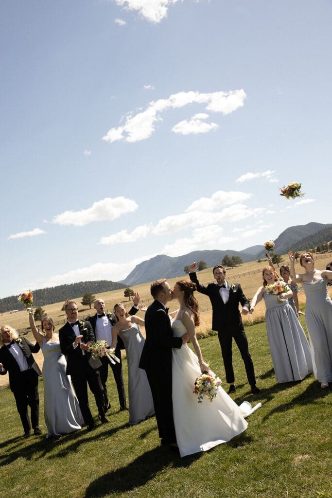 wedding party spruce mountain ranch