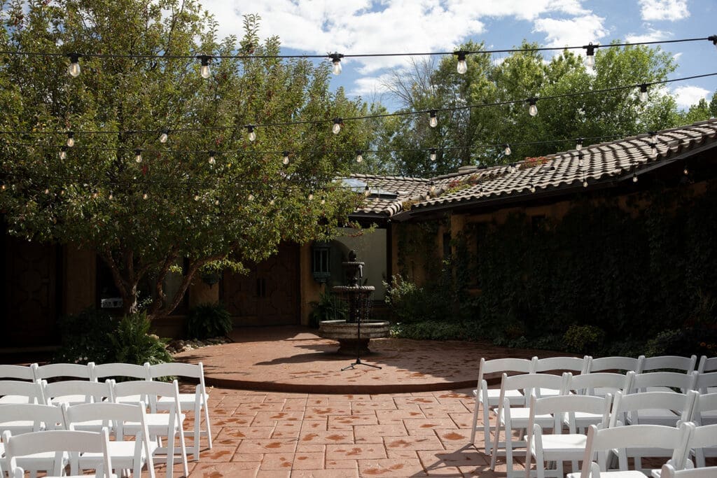 villa parker wedding ceremony