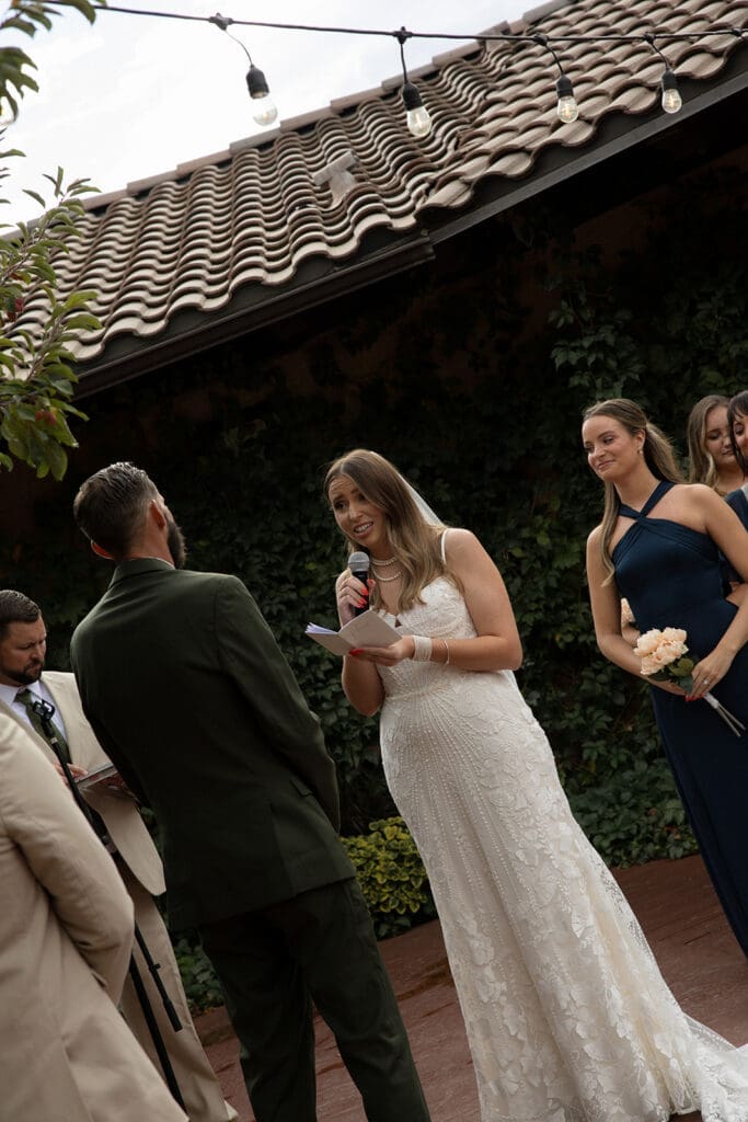 villa parker wedding ceremony