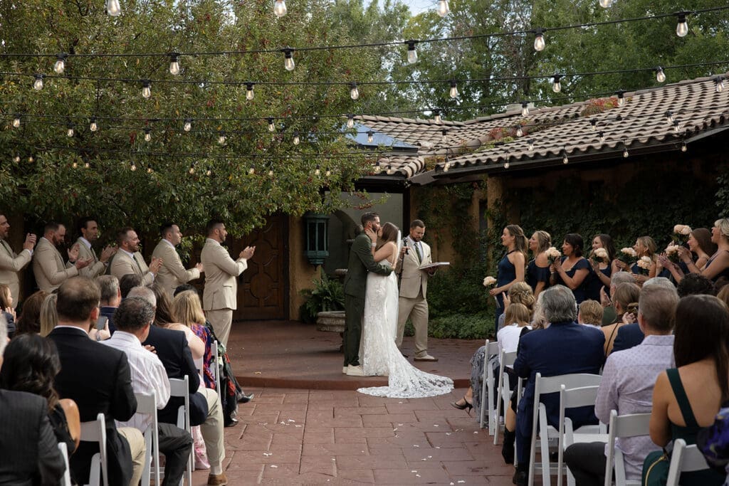 villa parker wedding ceremony