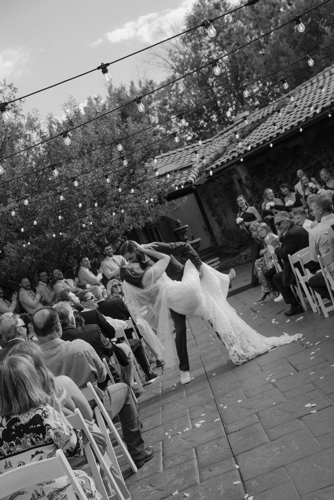 villa parker wedding ceremony